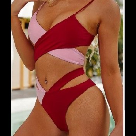 Flamingals Bikini Swimsuit for Women Criss Cross Halter Wrap Two Piece Bathing - Picture 1 of 2